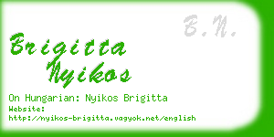 brigitta nyikos business card